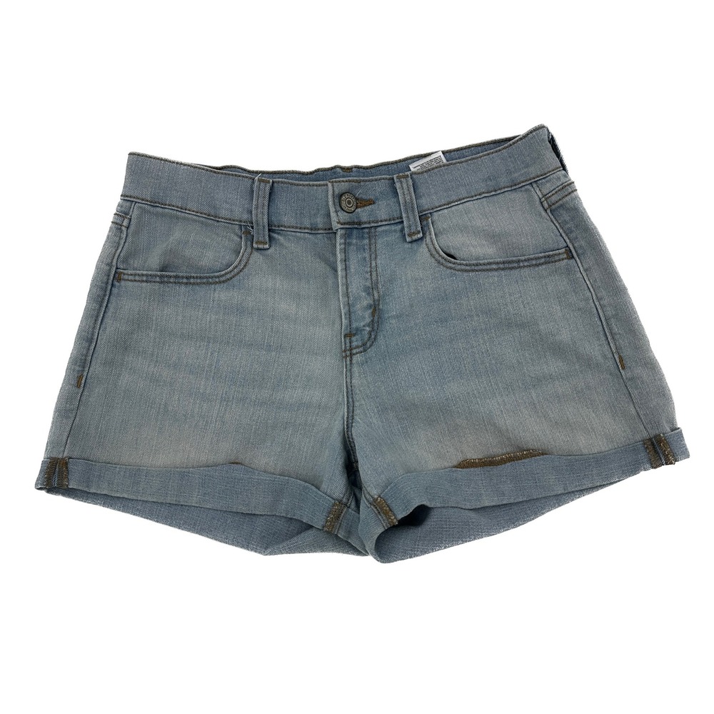 Old Navy Wow Shorts Cuffed Women's size 2 Medium Blue Denim jean Shorts